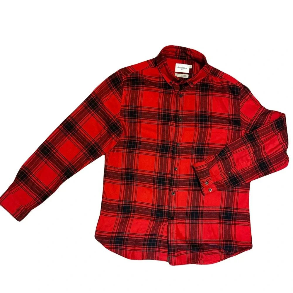 Flannel Button-Down Shirt - Lg - Picture 10 of 12